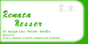 renata messer business card